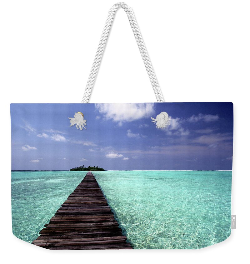 Tropical Climate Weekender Tote Bag featuring the photograph Maldives, North Malé Atoll, Indian by Tropicalpixsingapore