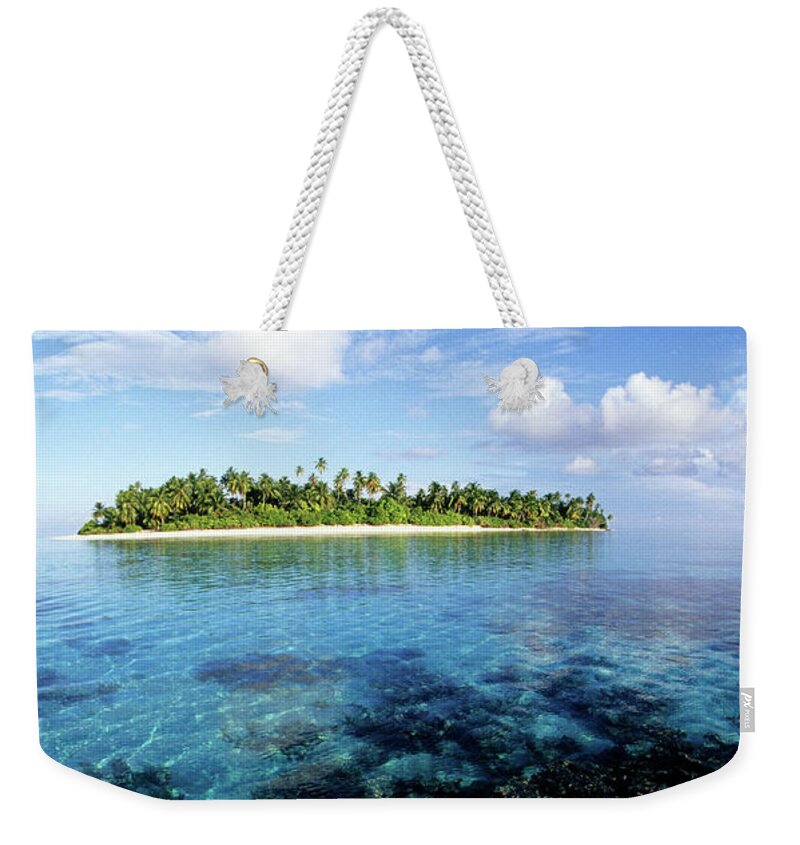 Atoll Weekender Tote Bag featuring the photograph Maldives, Southern Atolls, Huvadhu by Tropicalpixsingapore
