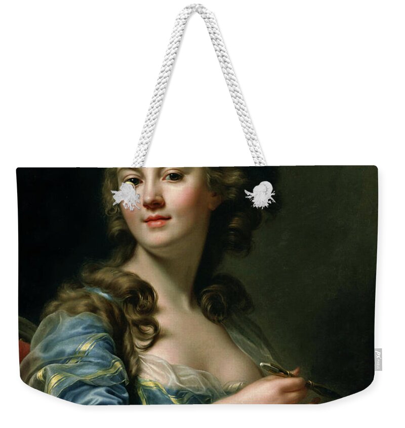 Marie-gabrielle Capet Weekender Tote Bag featuring the painting Marie Gabrielle Capet Self Portrait by Rolando Burbon