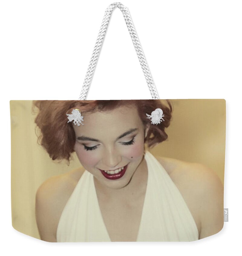 Marilyn Monroe Weekender Tote Bag featuring the photograph Marilyn by Diana Haronis