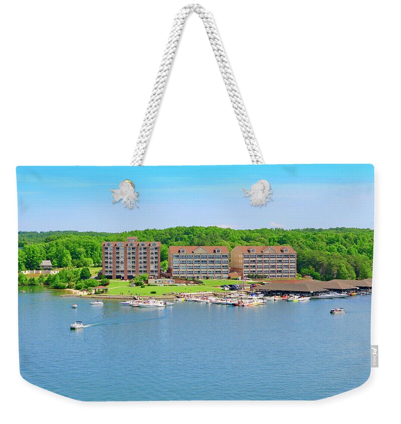 Mariners Landing Poker Run Weekender Tote Bag featuring the photograph Mariners Landing Poker Run by The James Roney Collection