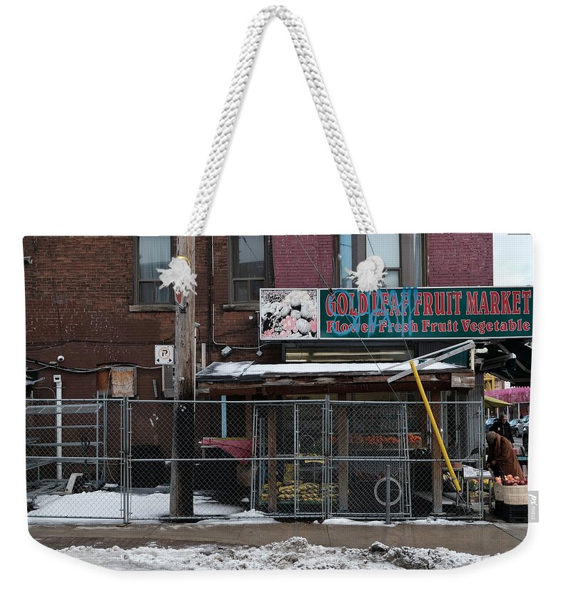  Weekender Tote Bag featuring the photograph Market by Kreddible Trout