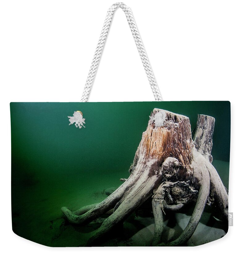 Tranquility Weekender Tote Bag featuring the photograph Marmorera Lake by Lea Lee