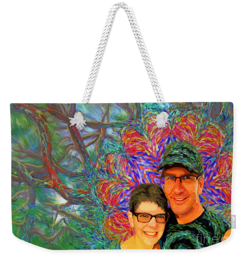 Martha Will Farm Hidden Mountain Impressionism Painting Trees Weekender Tote Bag featuring the painting Martha and Will by Hidden Mountain