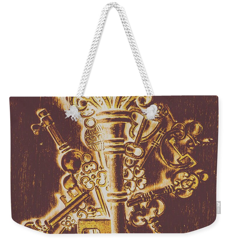 Key Weekender Tote Bag featuring the photograph Master key by Jorgo Photography