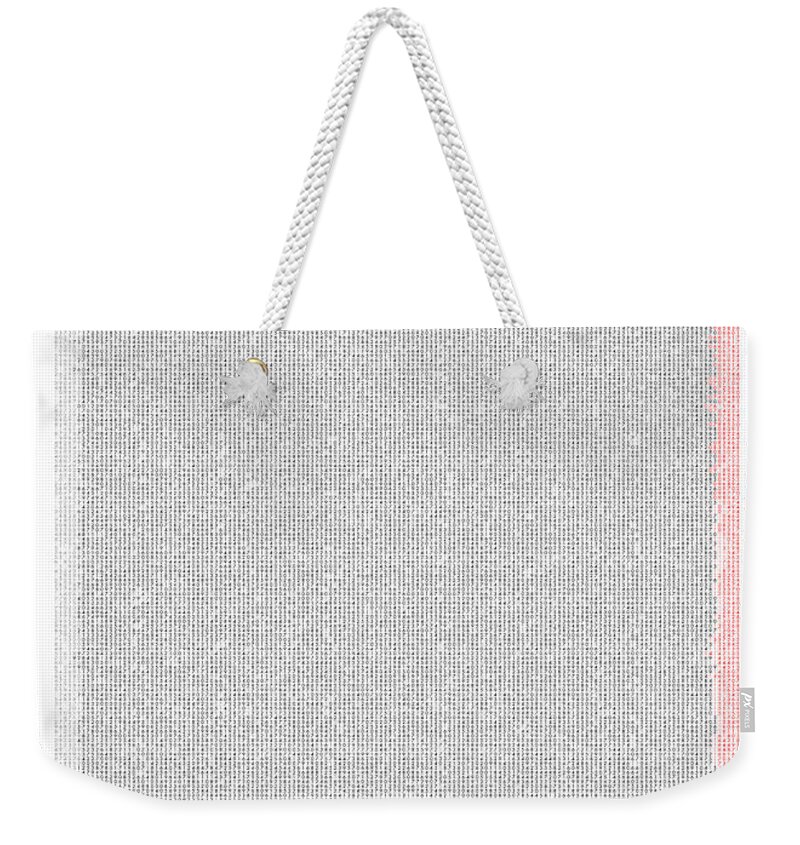 Pi Weekender Tote Bag featuring the digital art Mathematical Constants in Pi by Martin Krzywinski