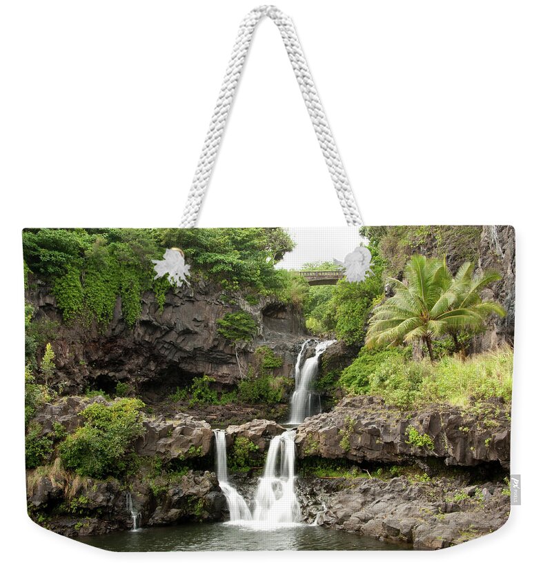 Tropical Rainforest Weekender Tote Bag featuring the photograph Maui&8217s Seven Sacred Pools by 400tmax