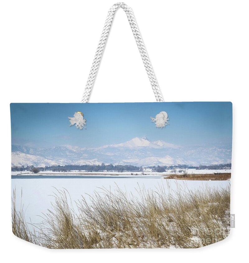 Mcintosh Lake Weekender Tote Bag featuring the photograph McIntosh Lake Longmont CO by Veronica Batterson