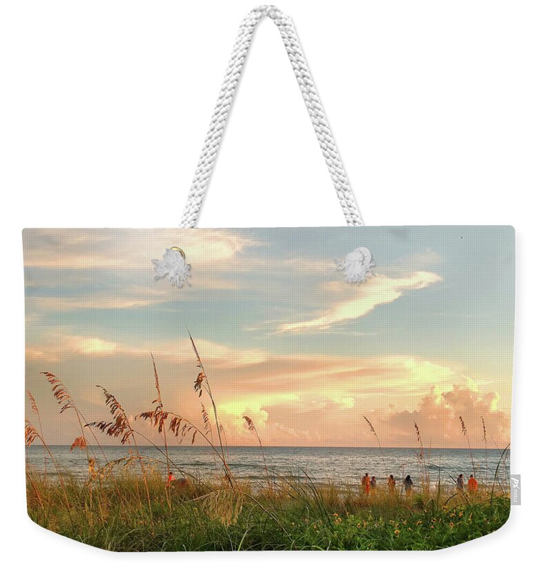 Landscape Sunset Florida Mighty Sight Studio Weekender Tote Bag featuring the photograph Medeira Beach B by Steve Sperry
