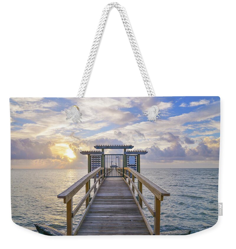 Sunrise Weekender Tote Bag featuring the photograph Memorial Day Sunrise by Christopher Rice