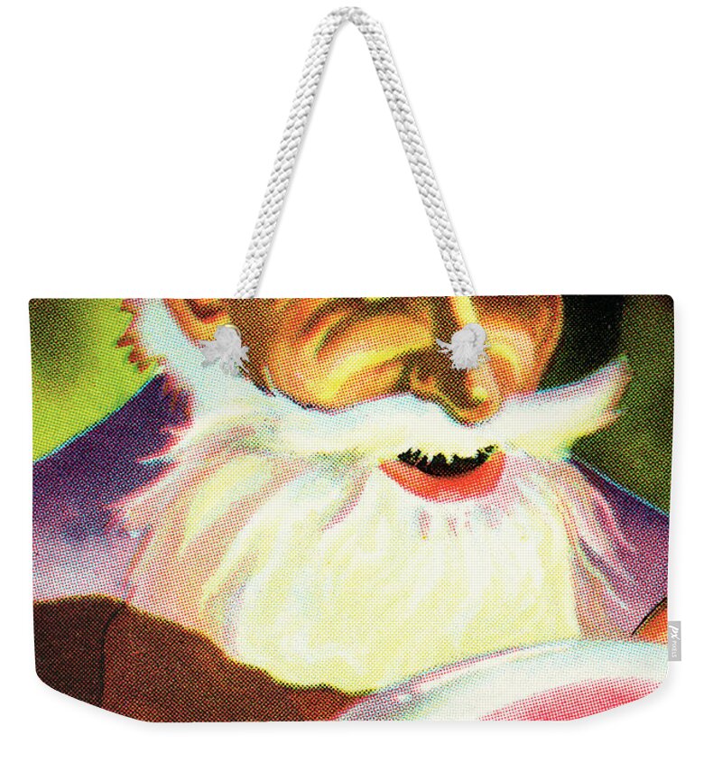 Beard Weekender Tote Bag featuring the drawing Merlin by CSA Images