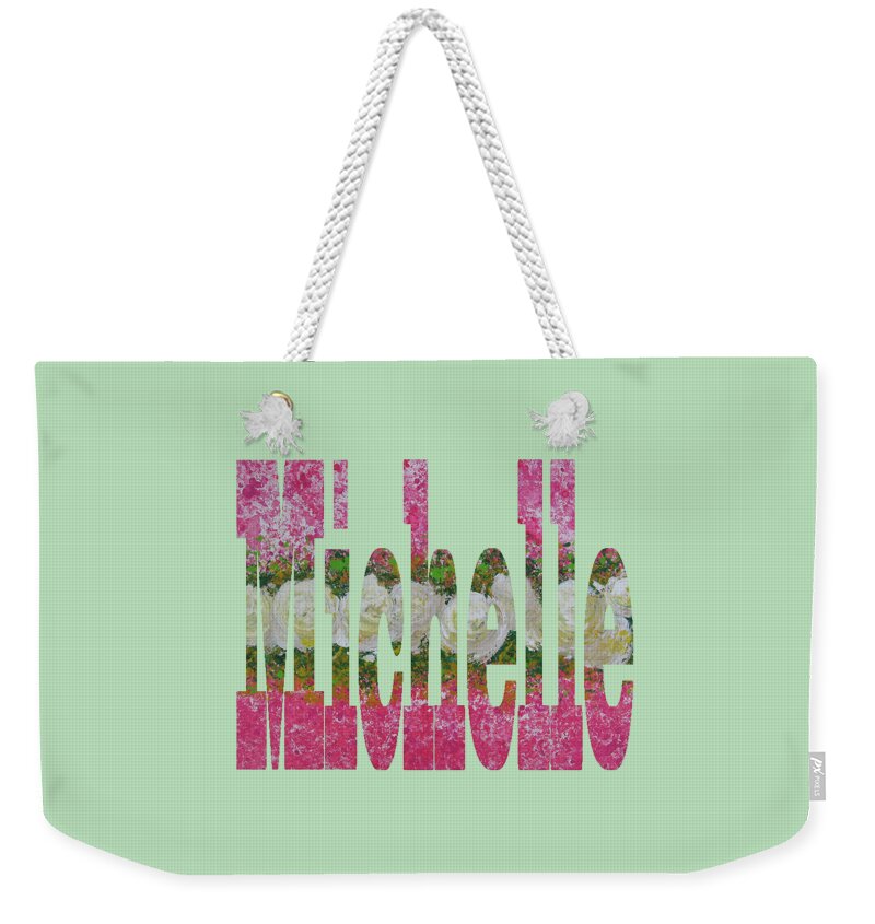 Michelle Weekender Tote Bag featuring the digital art Michelle by Corinne Carroll