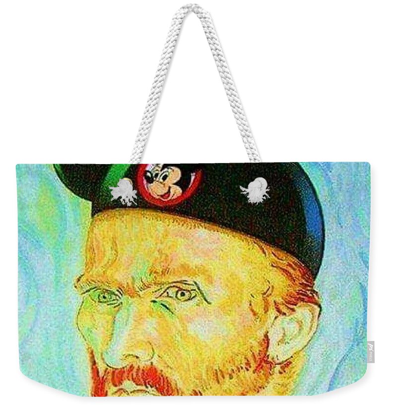 Vincent Van Gogh Weekender Tote Bag featuring the photograph Mickey Van Gogh by Rob Hans