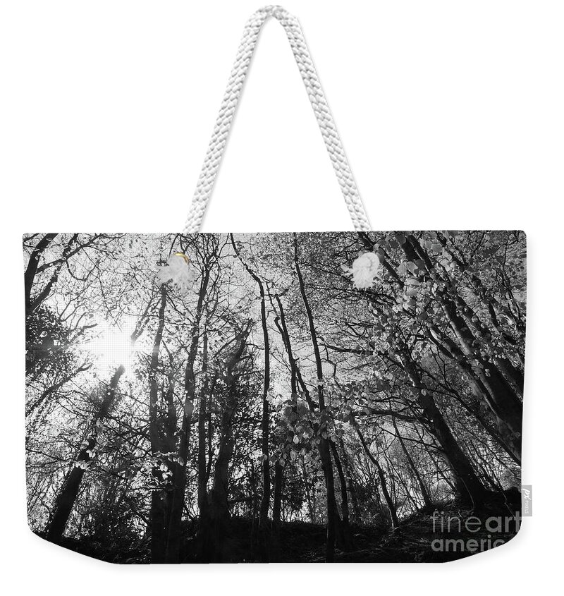 Donegal On Your Wall Weekender Tote Bag featuring the photograph Mid Morning Buncrana Donegal bw by Eddie Barron