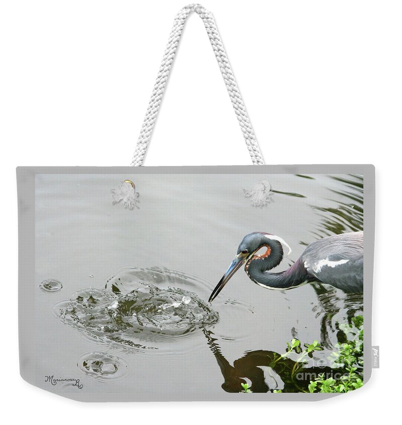 Nature Weekender Tote Bag featuring the photograph Midmorning Snack by Mariarosa Rockefeller