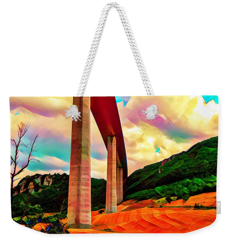  Weekender Tote Bag featuring the photograph Millau by Jack Torcello