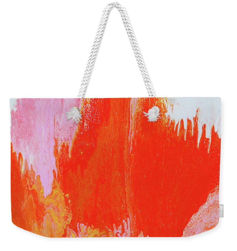 Fusionart Weekender Tote Bag featuring the painting Mind Over Matter by Ralph White