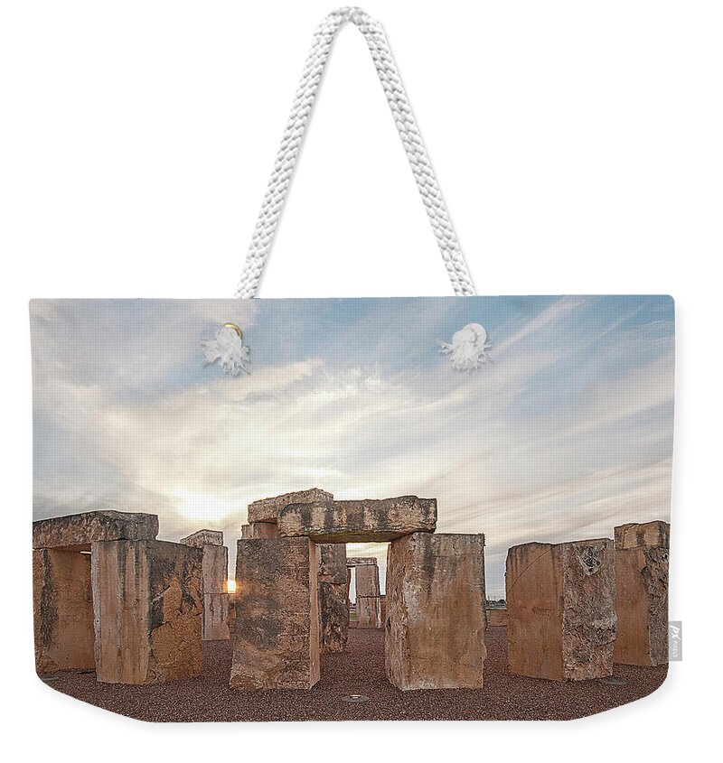 Historical Weekender Tote Bag featuring the photograph Mini Stonehenge by Scott Cordell