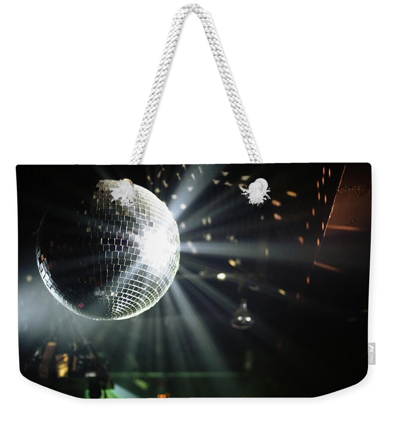 Shiny Weekender Tote Bag featuring the photograph Mirror Ball by Ebiq