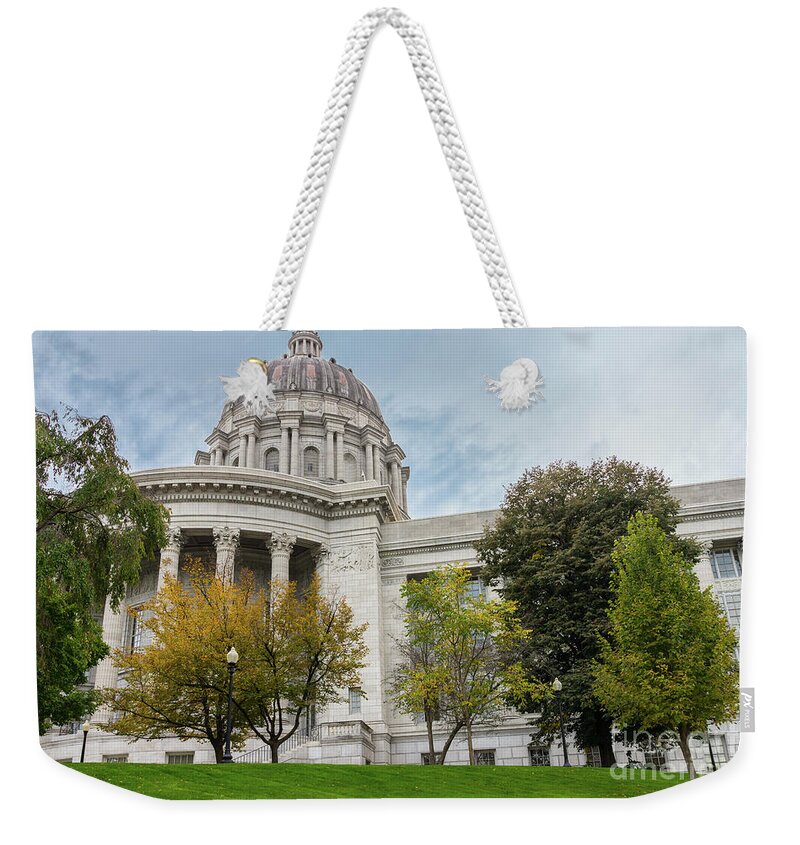 Jefferson City Weekender Tote Bag featuring the photograph Missouri State Capitol by Jennifer White