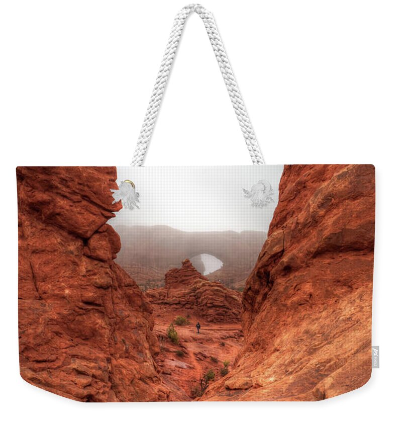 Americas Best Idea Weekender Tote Bag featuring the photograph Misty Window by David Andersen