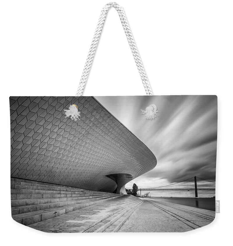Architecture Weekender Tote Bag featuring the photograph Modern Architectural Details by Michalakis Ppalis