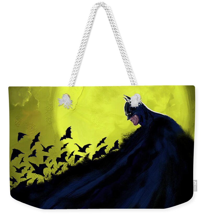 Bat Weekender Tote Bag featuring the digital art Molossus by Norman Klein