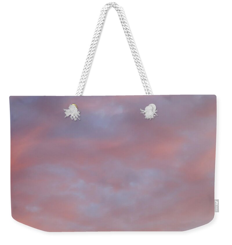 Monday Weekender Tote Bag featuring the photograph Monday Skies - Rose by Nicholas Blackwell