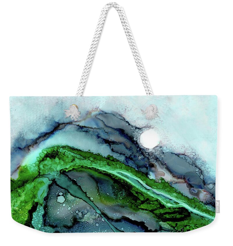Moon Weekender Tote Bag featuring the painting Moondance I by Kathryn Riley Parker