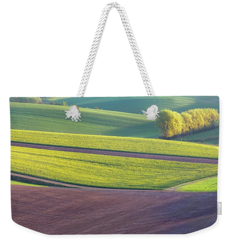 Scenics Weekender Tote Bag featuring the photograph Moravian Fields by Irene Becker Photography