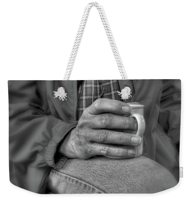 Morning Weekender Tote Bag featuring the photograph Morning Coffee by Farol Tomson