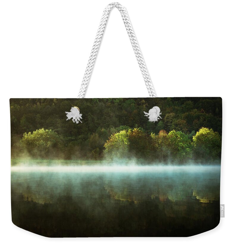 Tranquility Weekender Tote Bag featuring the photograph Morning Glory by Jens Lumm