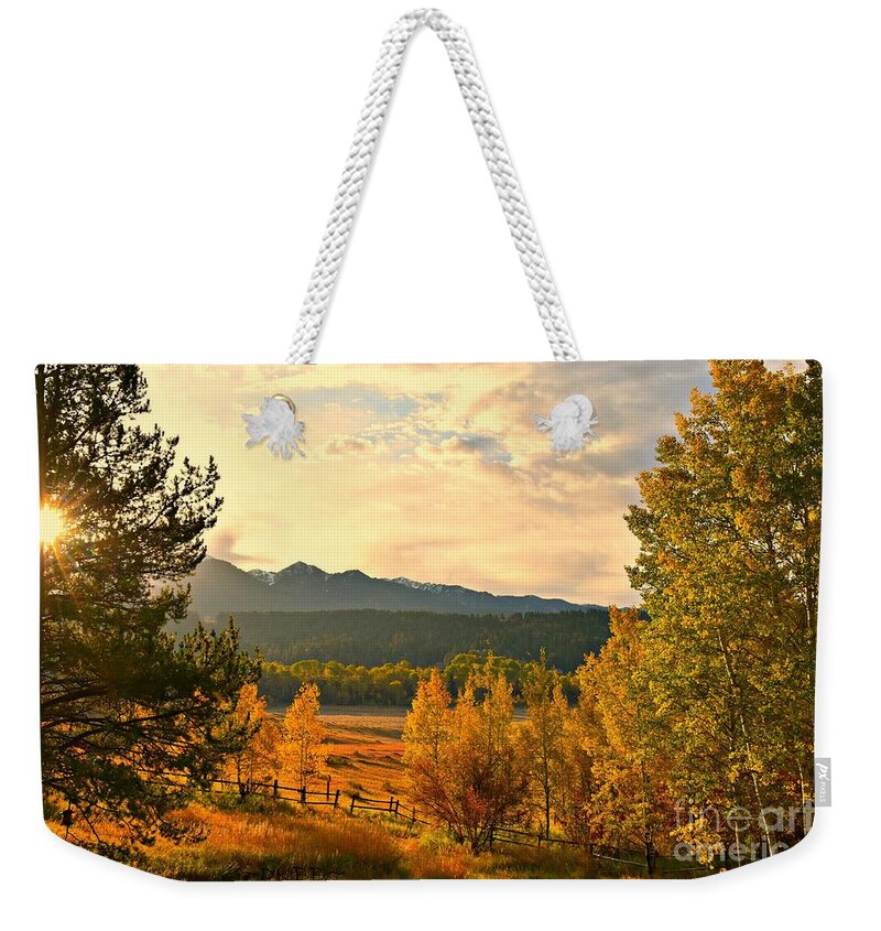 Fall Colors Weekender Tote Bag featuring the photograph Morning Light by Dorrene BrownButterfield