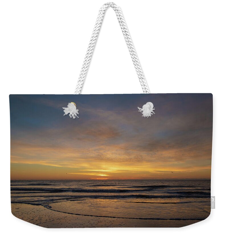 Sunrise Weekender Tote Bag featuring the photograph Morning Reflections From Hilton Head Island No. 325 by Dennis Schmidt