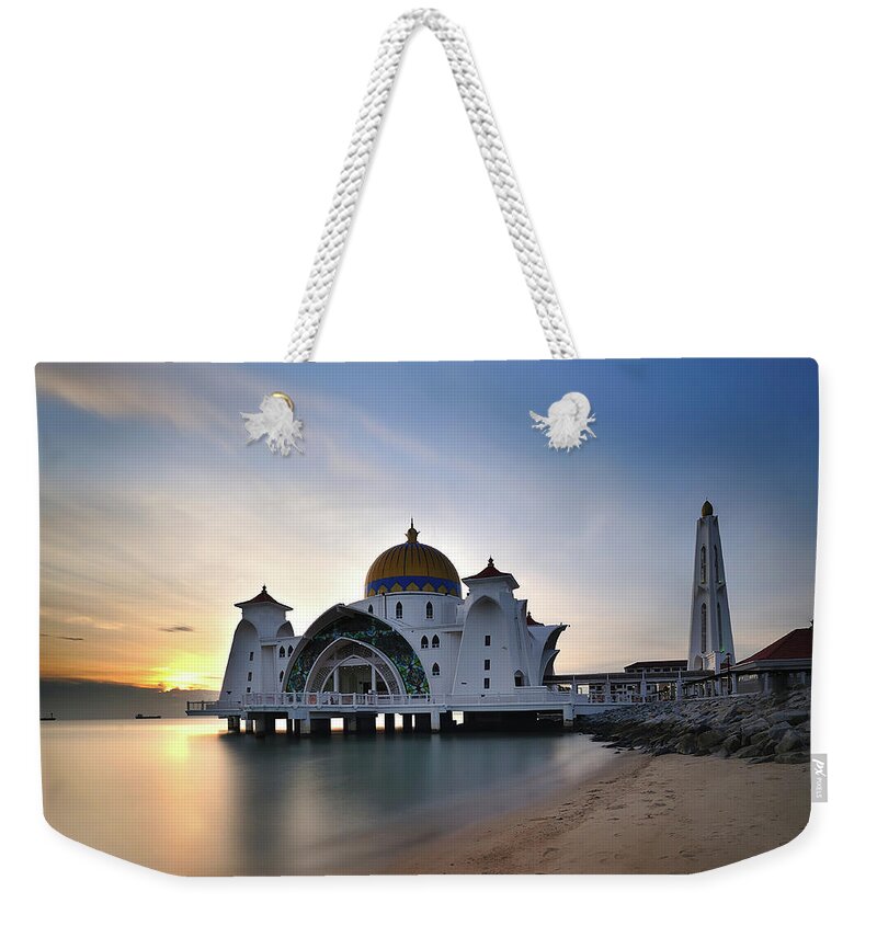 Tranquility Weekender Tote Bag featuring the photograph Mosque At Dusk by Mrfiruz