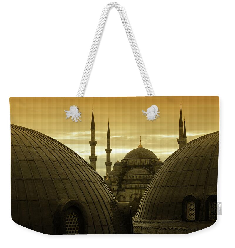 Istanbul Weekender Tote Bag featuring the photograph Mosques In Sultanahmet, Istanbul, Turkey by Tunart