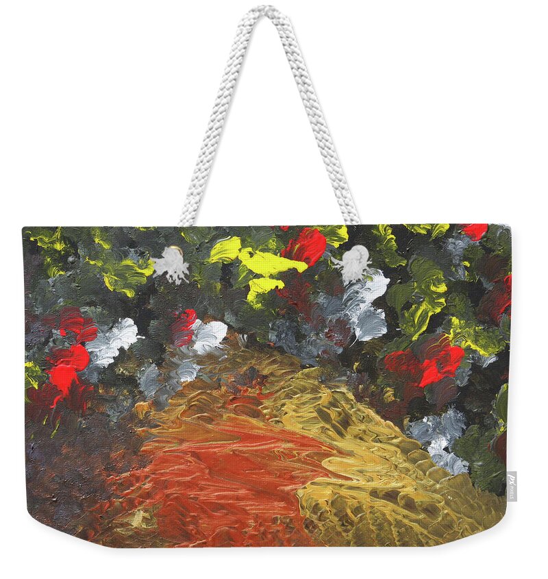 Fusionart Weekender Tote Bag featuring the painting Moth by Ralph White