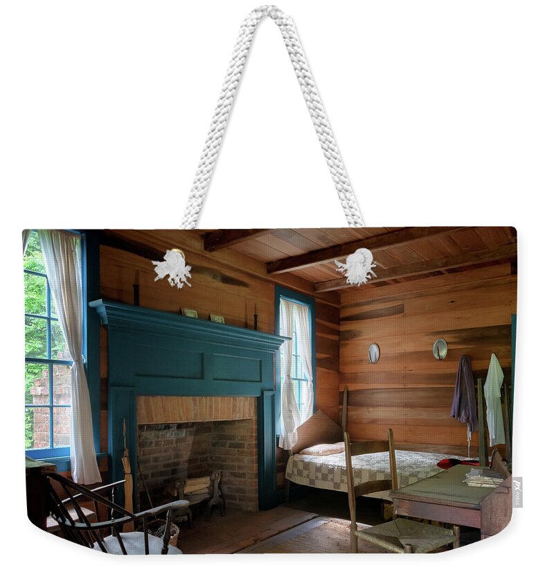 Mount Locust Weekender Tote Bag featuring the photograph Mount Locust Interior by Susan Rissi Tregoning