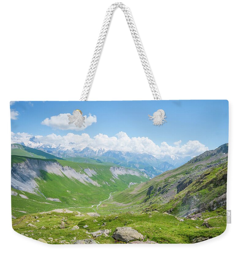 Scenics Weekender Tote Bag featuring the photograph Mountain Valley by Mmac72