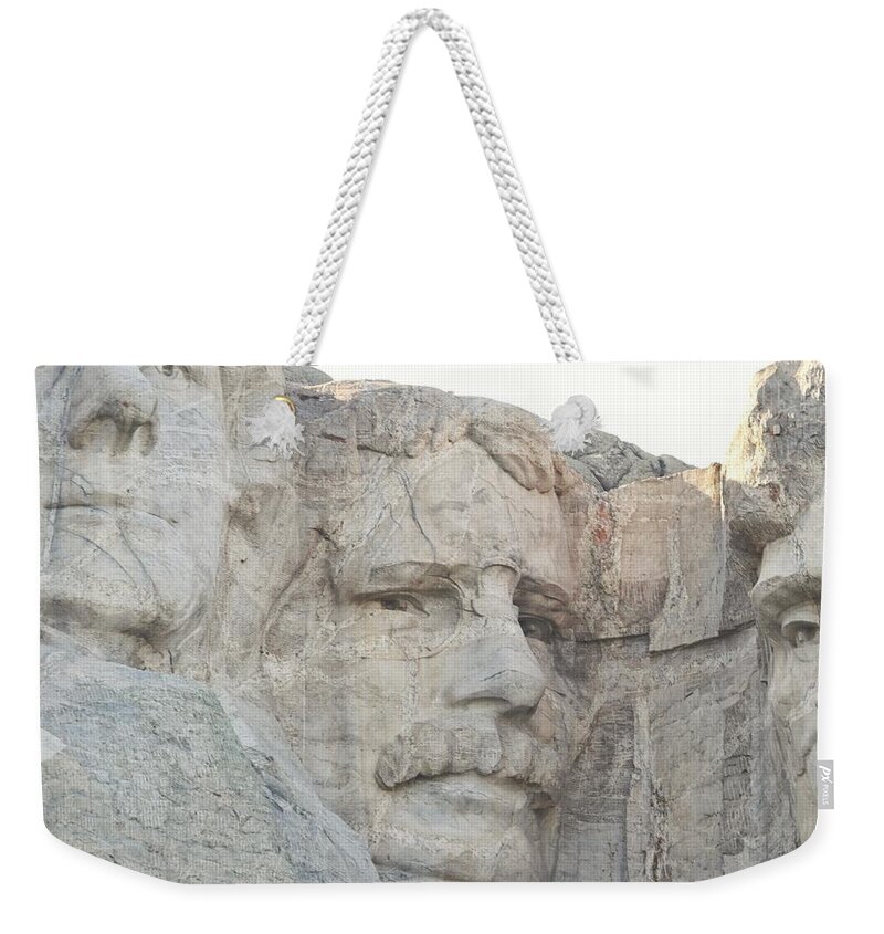 Mt Rushmore Weekender Tote Bag featuring the photograph Mt Rushmore, Roosevelt by Susan Jensen