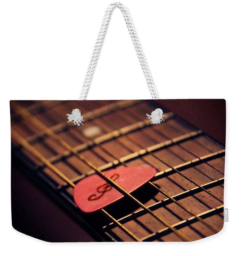 Music Weekender Tote Bag featuring the photograph Music Key by Elodie Giuge