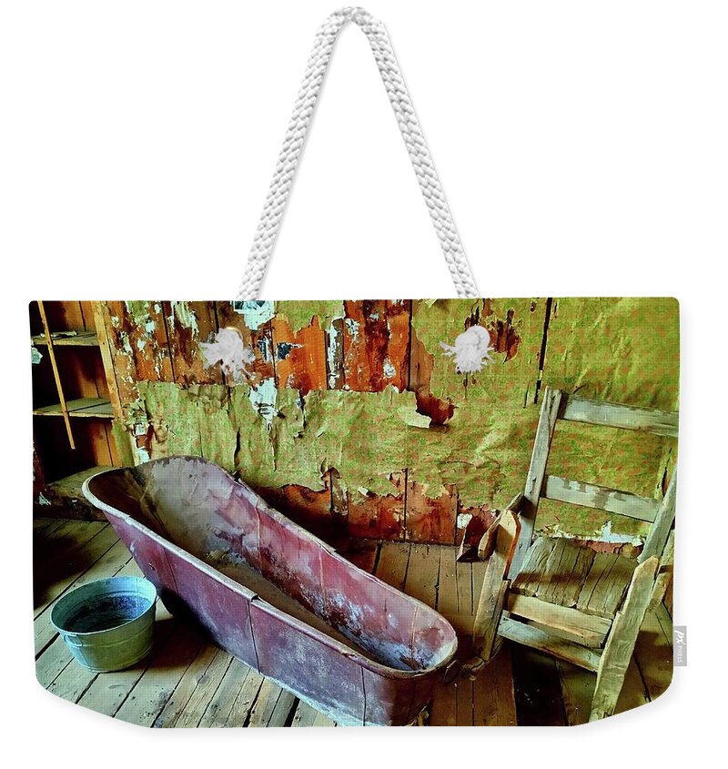 New Bathroom Weekender Tote Bag featuring the photograph My New Bathroom I Love It by William Rockwell