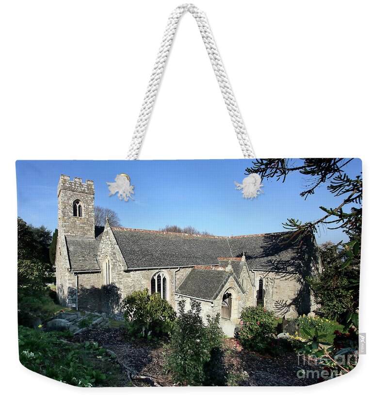 Mylor Church Weekender Tote Bag featuring the photograph Mylor Parish Church by Terri Waters