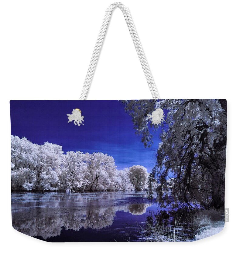  Weekender Tote Bag featuring the photograph Mysteries of the Lagoon by John Roach