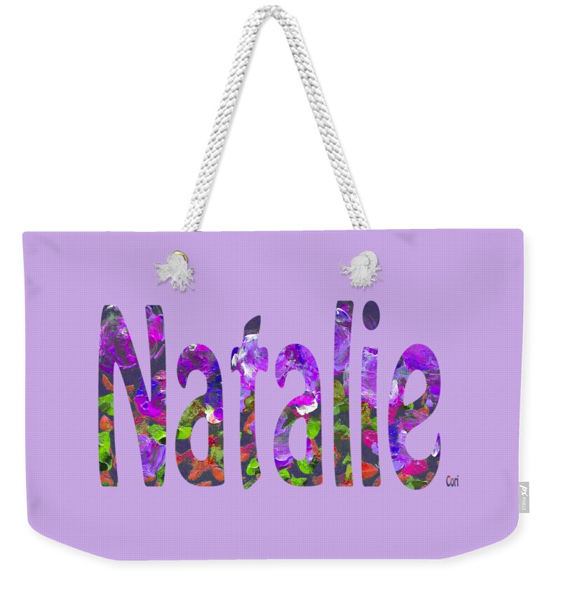 Natalie Weekender Tote Bag featuring the digital art Natalie by Corinne Carroll