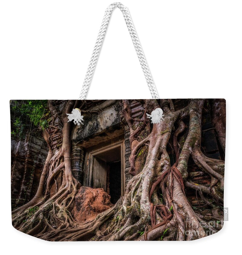 Cambodian Culture Weekender Tote Bag featuring the photograph Nature Always Wins by Dan Montalbano