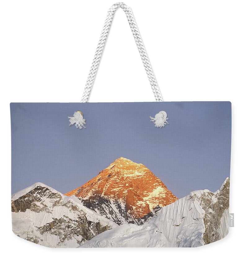 Scenics Weekender Tote Bag featuring the photograph Nepal, Himalayas, Mt Everest, Dusk by Alan Kearney