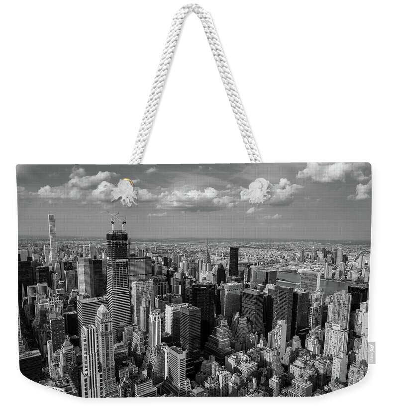 New York City Empire State Building Weekender Tote Bag by Crystal Wightman  - Pixels
