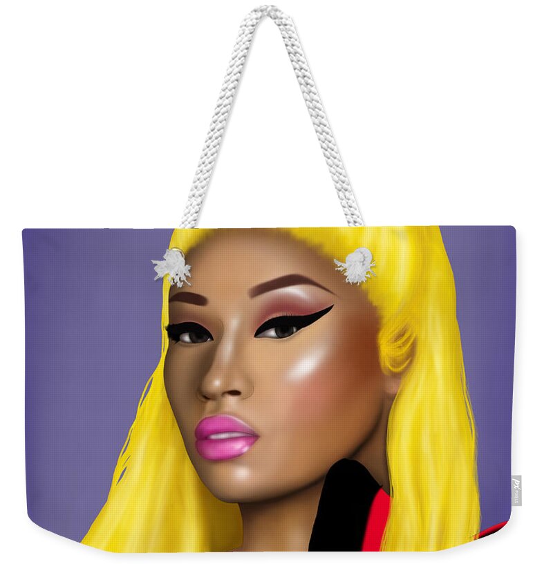 Nicki Minaj Weekender Tote Bag by Ufuk Uzun - Fine Art America