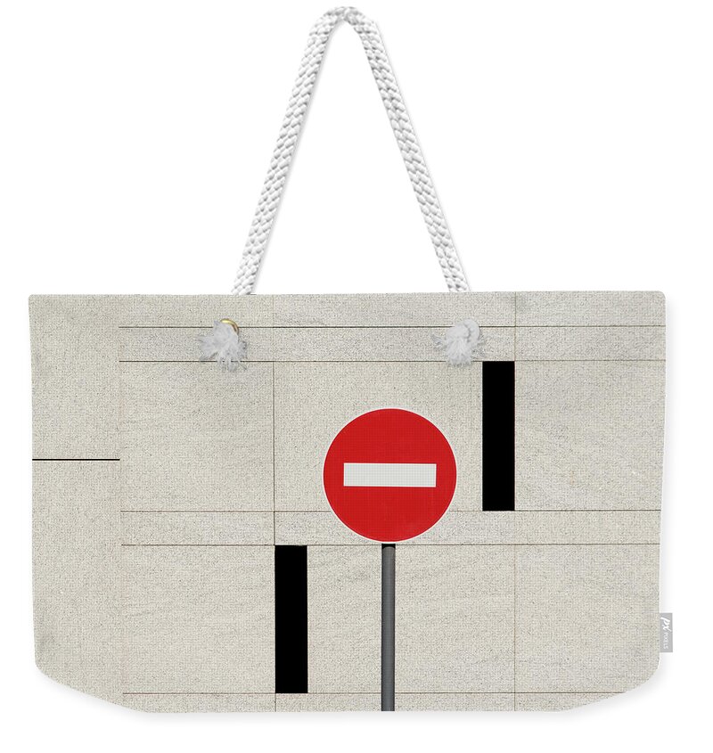Urban Weekender Tote Bag featuring the photograph No Entry by Stuart Allen